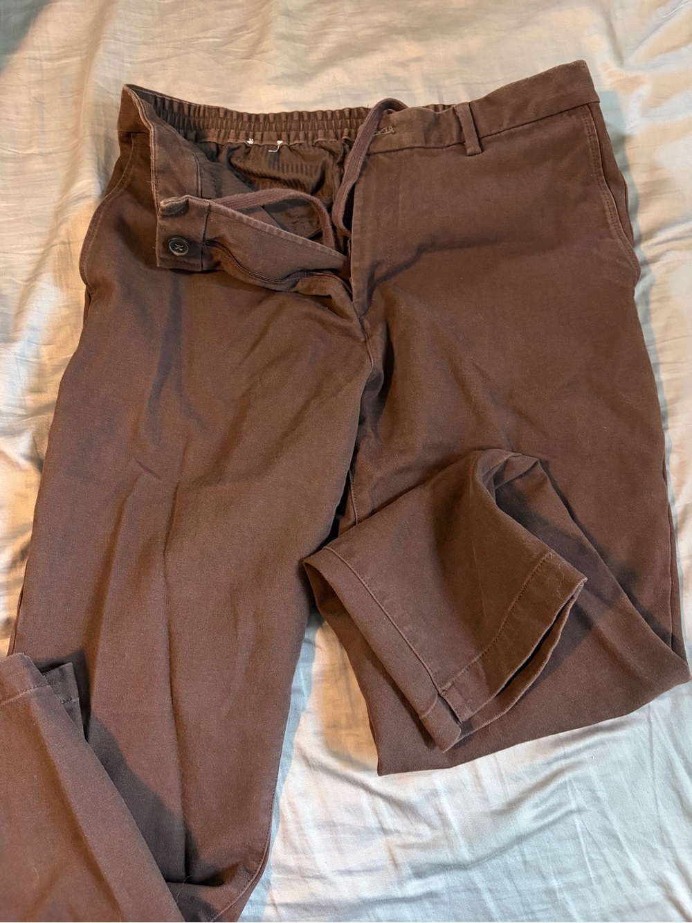 Banana Republic reddish brown chinos